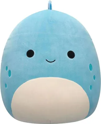 Image de Jazwares SQCR06650 - Squishmallows - John, le dino en peluche, 40 cm, bleu
