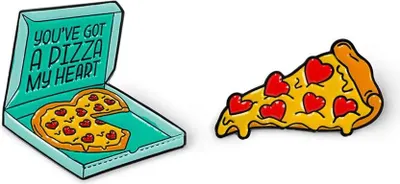 Produktbild von Legami Pizza Stift Gelb,Blau Gelb,Blau One Size