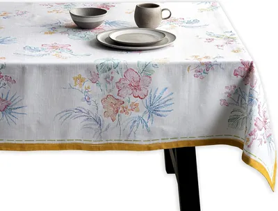Obrázok produktu pre Obrus Maison d' Hermine zo 100 % bavlny 140 cm x 180 cm ručne maľovaný