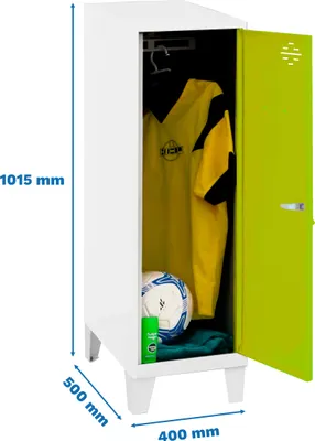 Obrázek produktu pro Skříňka Simonrack SIMONLOCKER DISM bílá, zelená 8425437121753, 1 skříňka 40,0 x 50,0 x 101,5 cm