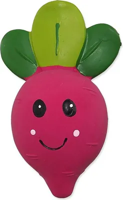 Productafbeelding van Speelgoed "Dog Fantasy" van latex, een bietenwortel met geluid, 14 cm