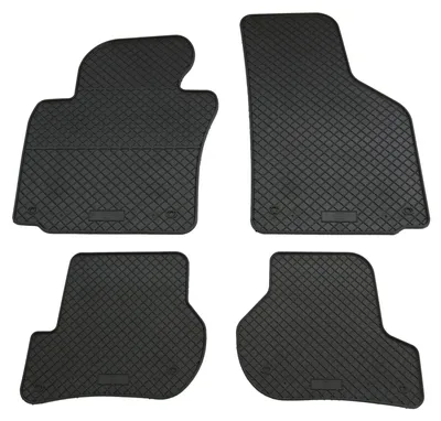 Gummifußmatten Set 4-teilig für Skoda Octavia 21Z (2005-), schwarz