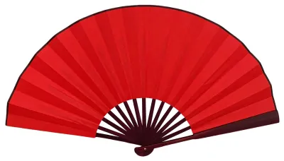 Produktbild von Faltfächer mit leichtgängiger Öffnung, einfarbig, dekorativer Bambusrahmen, 25 cm (10 Zoll), chinesischer Stil, Handfächer zum Selbermachen, Heimdekoration