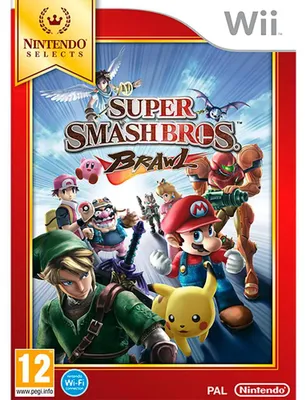 Zdjęcie produktu dla Nintendo Super Smash Bros. Brawl Select, Wii, Wii, Tryb multiplayer, Powyżej 13 lat