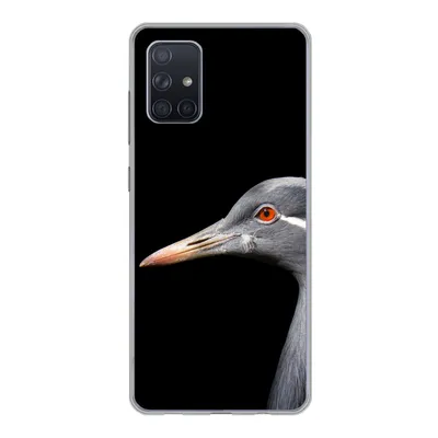 Produktbild von MuchoWow® Handyhülle Schutzhülle Hülle für Samsung Galaxy A51 5G Kraniche auf schwarzem Hintergrund Silikon Softcase Handy Hülle
