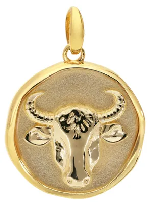 Produktbild von trendor 21850-05 Anhänger Sternzeichen Stier 925 Silber vergoldet Ø 16 mm