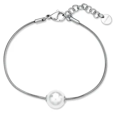Immagine prodotto di Affascinante bracciale in acciaio con perla sintetica Perfect BPC52