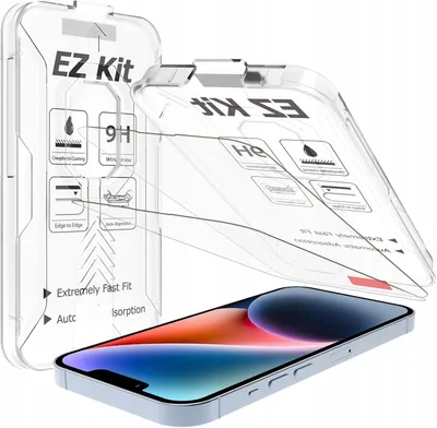 Zdjęcie produktu dla Szkło hartowane iPhone 14/13 Pro 6.1 MOBDIK 2szt + ramka montażowa