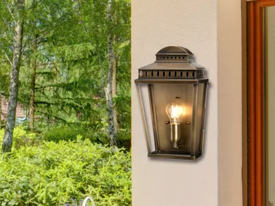 Produktbild von LED Fassadenbeleuchtung Hauswand, Außenlampe Landhausstil Terrassenbeleuchtung