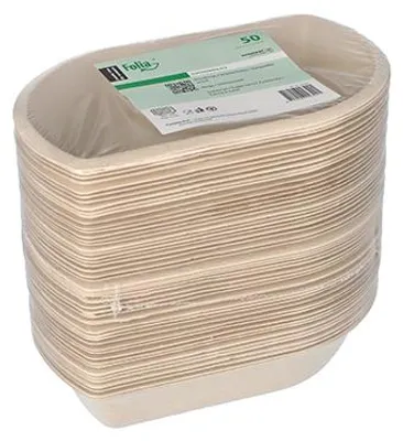 Produktbild von Snacktrays Zuckerrohr 3,6 cm x 11,1 cm x 16,8 cm natur