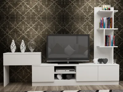 Immagine prodotto di Skye Decor, Team - Team DEC, bianco, mobili TV, 38x120x29,5 cm, pannello truciolare rivestito al 100% in melamina