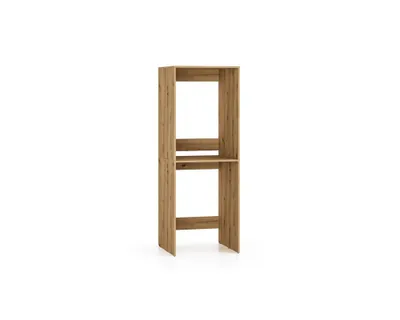 Produktbild von Schrank für Waschmaschine und Trockner Neluvo Waschturm-Regal Artisan Eiche