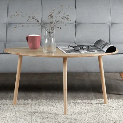 Image de Table D'appoint Petite Table Basse Naturelle Table En Bois Pin