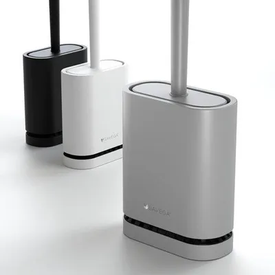 Produktbild von Silikon Toiletbürste - Wandclosetbürste - ohne Bohren - Toiletbürstenhalter - Toiletbürsten - Toiletbürstenset - Toiletbürstenhalter - Silikon Toiletbürste in Grau