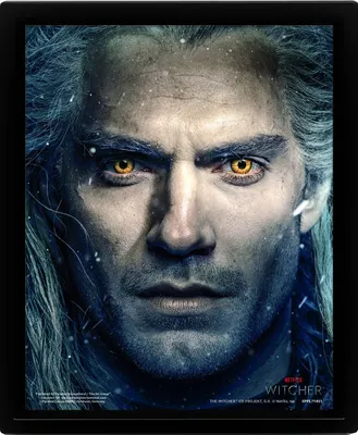 Produktbild von The Witcher 3D-Effekt Poster mit Rahmen - Gerald & Ciri