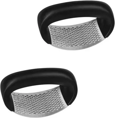 Immagine prodotto di 2 pelatrici per cipolle in acciaio - Taglia-cipolle - Utensile da cucina - Facile da usare (nero)