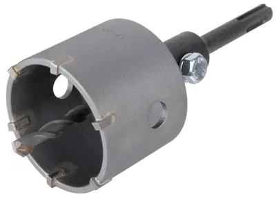 Produktbild von wolfcraft GmbH 5483000, Einzelbild, Bohrer, Künstlicher Stein, Mauerziegel, Beton, Marmor, Naturstein, Kachel, Grau, SDS-plus-Welle, 4,6 cm