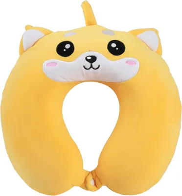 Image de I-TOTAL® Coussin de voyage pour la nuque Souple motif Shiba