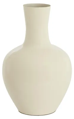 Image de Vase NANA en crème brillant – Ø33x50 cm