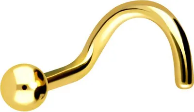 Produktbild von Nasenpiercing, Nasenstecker Titan Nasenstecker Spirale KUGEL