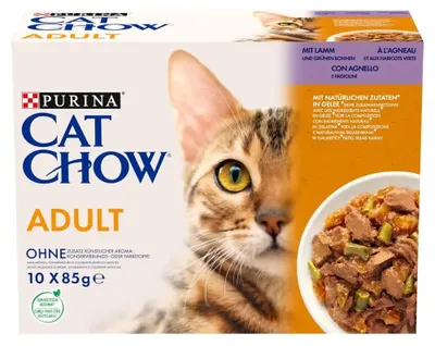 Zdjęcie produktu dla Purina Cat Chow Adult 1+, Dorosły, Jagnięcina, 85 g