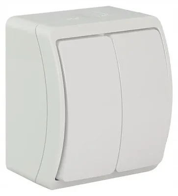 Image de Viplast Koala Interrupteur Double en Saillie Hermétique IP44