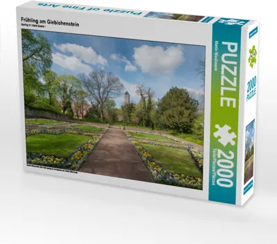 Produktbild von CALVENDO Puzzle Frühling am Giebichenstein | 2000 Teile Lege-Größe 90x67cm Foto-Puzzle für glückliche Stunden