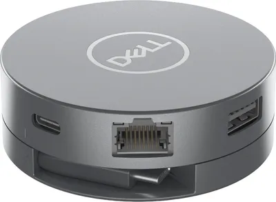 Obrázek produktu pro DELL DA305, Kabel, USB 3.2 Gen 2 (3.1 Gen 2) Type-C, 10,100,1000 Mbit/s, Stříbrná, 3840 x 2160 px, Dell