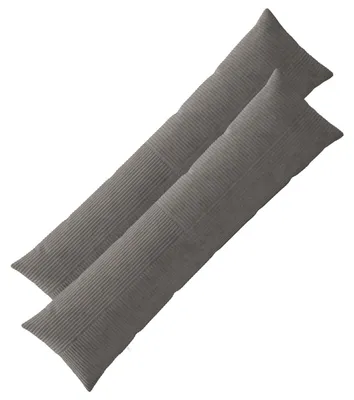 Produktbild von vidaXL Kissenbezug 2 pcs ALMELO Dunkelgrau 40 x 145 cm Cord
