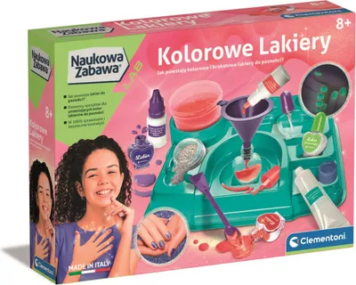 Zdjęcie produktu dla Kolorowe Lakiery Do Tworzenia Dla Dzieci Naukowa Zabawa Clementoni