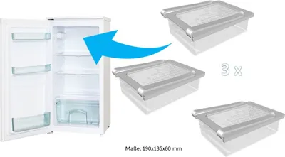 Produktbild von Ausziehbare Kühlschrank-Aufbewahrungsbox (4 Stk.)