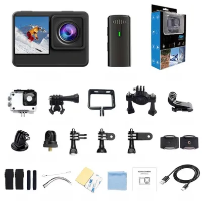 Produktbild von ZELURXX 5K Action Cam Ultra HD mit 170° Weitwinkel, WLAN, 30 m wasserdicht, Zeitraffer und Zeitlupe