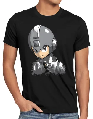 Produktbild von Herren T-Shirt Megaman mit originellem Druck im Vintage Look Regular Fit