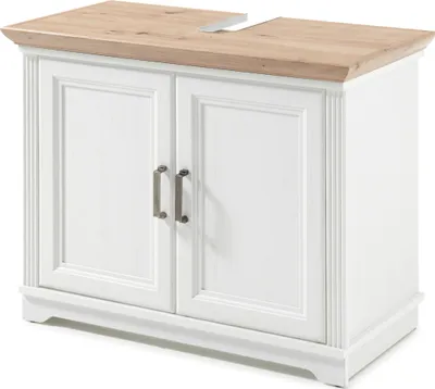 Image de Waschbeckenunterschrank >Jasmin< in Pinie-Hell - 83x66x43cm (BxHxT)