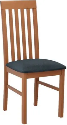 Immagine prodotto di Sedia da pranzo imbottita DANBURY 1 - ontano / blu