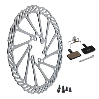 Produktbild von eWheel Bremsscheibe 180mm 6 Loch + eWheel Bremsbeläge Set NCM Milano Moscow Venice Aspen Munich E-Bike brake disc