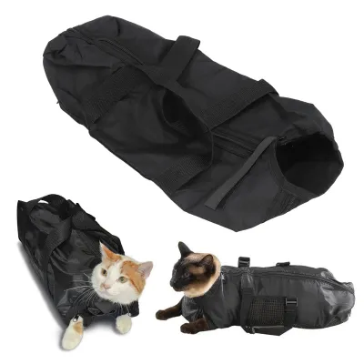 Imagen del producto de Bolsa para el cuidado de gatos: Bolsa multifuncional, resistente a los arañazos y transpirable, ideal para el baño, el corte de uñas y las visitas al veterinario