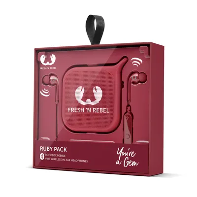 Immagine prodotto di Altoparlante mono senza fili Fresh 'N Rebel Ruby Pack Rosso
