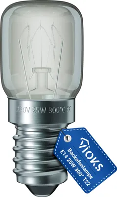 Produktbild von Speziallampe E14 25W 22mmØ 50mm 230V bis 300°C für Küchengeräte