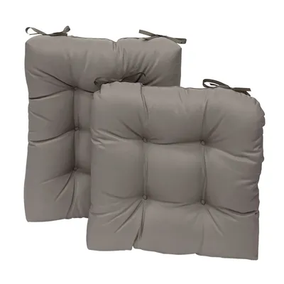 Image de Set de coussins de chaise à bascule imperméable, coussin de chaise Coussin d'assise et coussin de dossier pour chaise à bascule Meubles de jardin Indoor Outdoor Patio Coussin de chaise,Gris clair