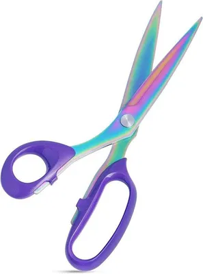 Obrázek produktu pro Nůžky na látky a kůži, 25,5 cm, nerezová ocel, fialové