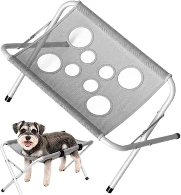 Produktbild von Pflegetisch Fš¹R Haustiere, Hundebadetisch, 8 Bissfeste L?Cher Tierpflege H?Ngematte Mit St?Nder, Abnehmbar, Ausbruchsicher, Kratzfest, Fš¹R Hunde Und Katzen, Nageltrimmen Und Baden.