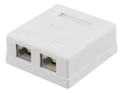 Obrázek produktu pro Deltaco VR-221, Plochý, Bílá, RJ-45, RJ-45, Samice, Samice