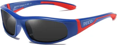 Image de DUCO Lunettes de soleil enfants polarisées caoutchouc flexible UV400 30 jours satisfait ou remboursé - Bleu