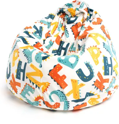 Produktbild von Ecopuf - Sitzsack Bean Bag mit Füllung 80 x 110 cm - Fuzzy Muster Dg71