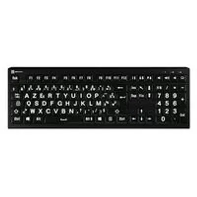 Obrázok produktu pre Logickeyboard LKB-LPWB-A2PC-FR - Volle Größe (100%) - USB - Scherenschlüsselschalter - AZERTY - Schwarz