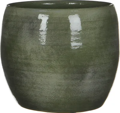 Produktbild von Mica Decorations Lester Blumentopf - H18 x Ø20 cm - Terrakotta - Grün