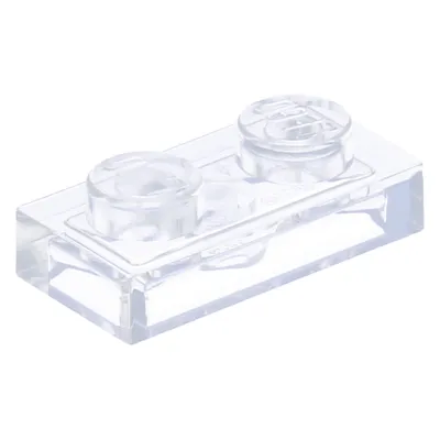 Produktbild von Lego® 1x 1x2 Platten 3023  -  Plate Trans - Durchsichtig - Trans-Clear