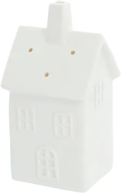 Obrázek produktu pro RETLUX RXL 413 Porcelánový domeček na čajovou svíčku, výška 15,5 cm, bílá barva