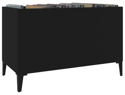 Produktbild von vidaXL Plattenschrank Schwarz 74,5x38x48 cm Holzwerkstoff